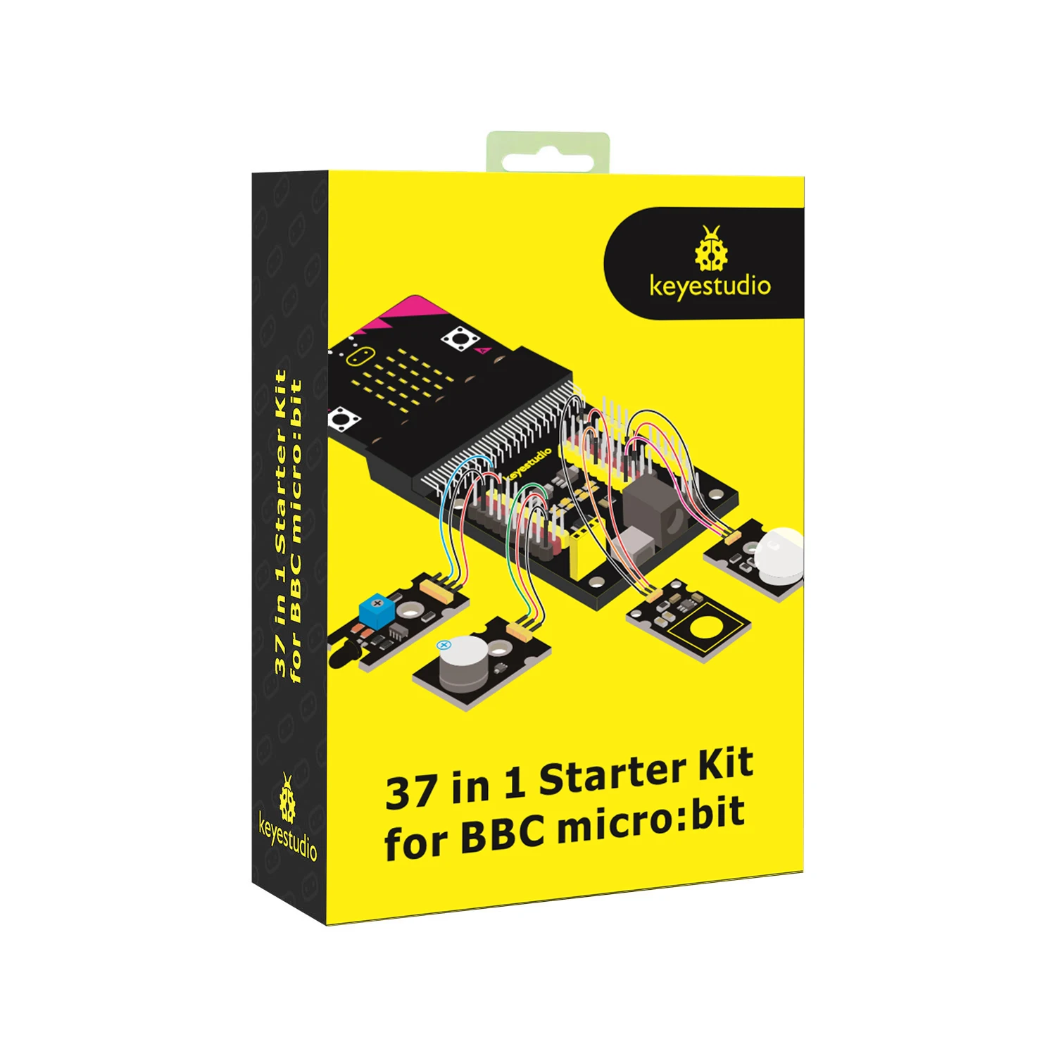 Keyestudio 37 in 1 Sensor Starter Kit With Micro:Bit V2.0 for BBC MicroBit Makecode DIY 38 Projects (Including Micro:Bit V2 )