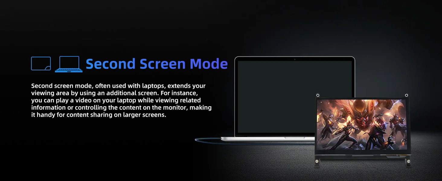 Raspberry Pi 5 7 Inch Touch Screen IPS 1024x600 HD LCD HD-MI Display for RPI 5 4B 3B+ OPI 5 AIDA64 PC Secondary Screen
