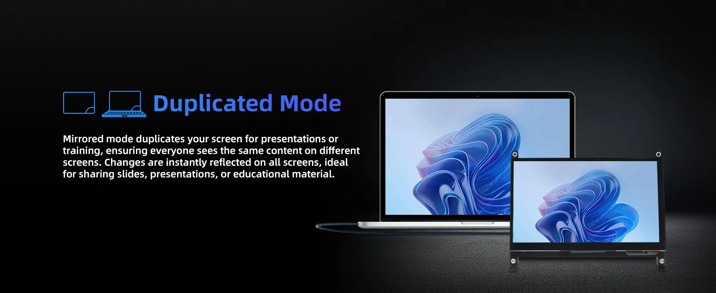 Raspberry Pi 5 7 Inch Touch Screen IPS 1024x600 HD LCD HD-MI Display for RPI 5 4B 3B+ OPI 5 AIDA64 PC Secondary Screen