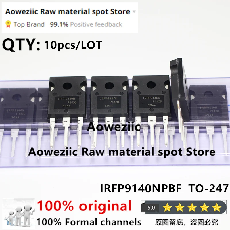 Aoweziic 2021+ 100% New Imported Original IRFP9140NPBF IRFP9140N IRFP140NPBF IRFP140N TO-247 P-channel MOSFET 23A 33A 1