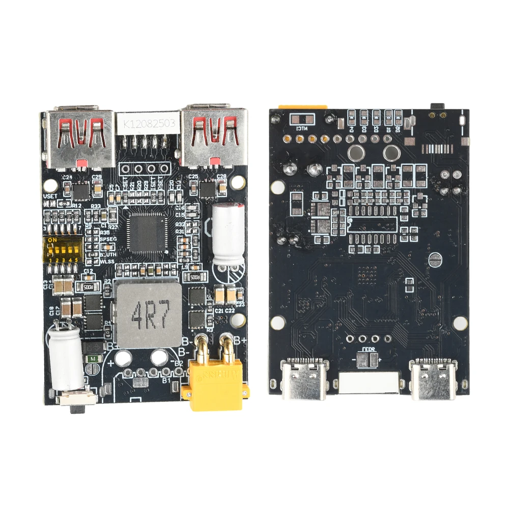 2-7S 100W Fast Charging Module Backup Power DIY Mainboard TYPE-C USB XT60 XT30 Compatible with Lithium Iron Phosphate Batteries