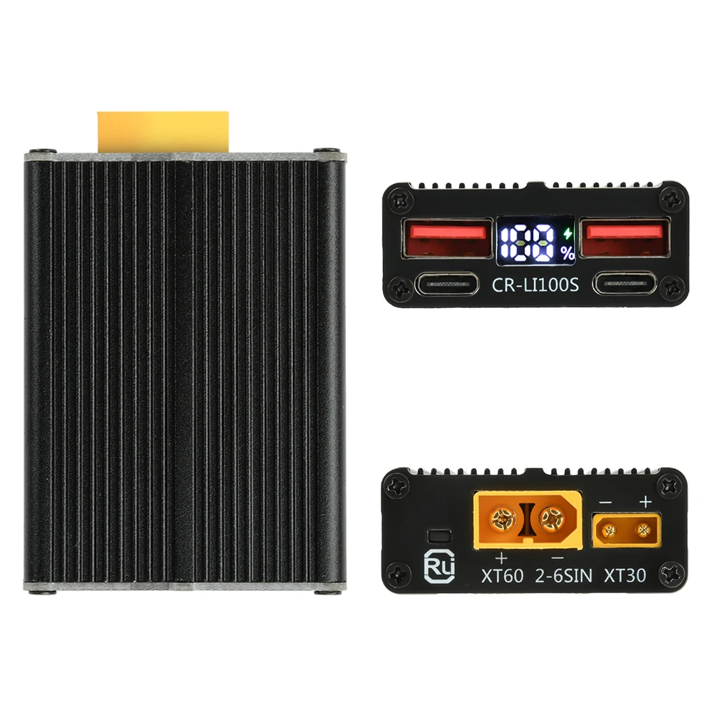 2-7S 100W Fast Charging Module Backup Power DIY Mainboard TYPE-C USB XT60 XT30 Compatible with Lithium Iron Phosphate Batteries