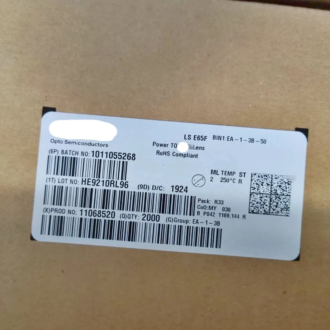 50PCS LAE65F LYE65F LSE65F 3528 SMD LED WITH LENS PLCC-4 COMMON CATHODE 50mA 60 degrees beam angle LA LS LY E65F