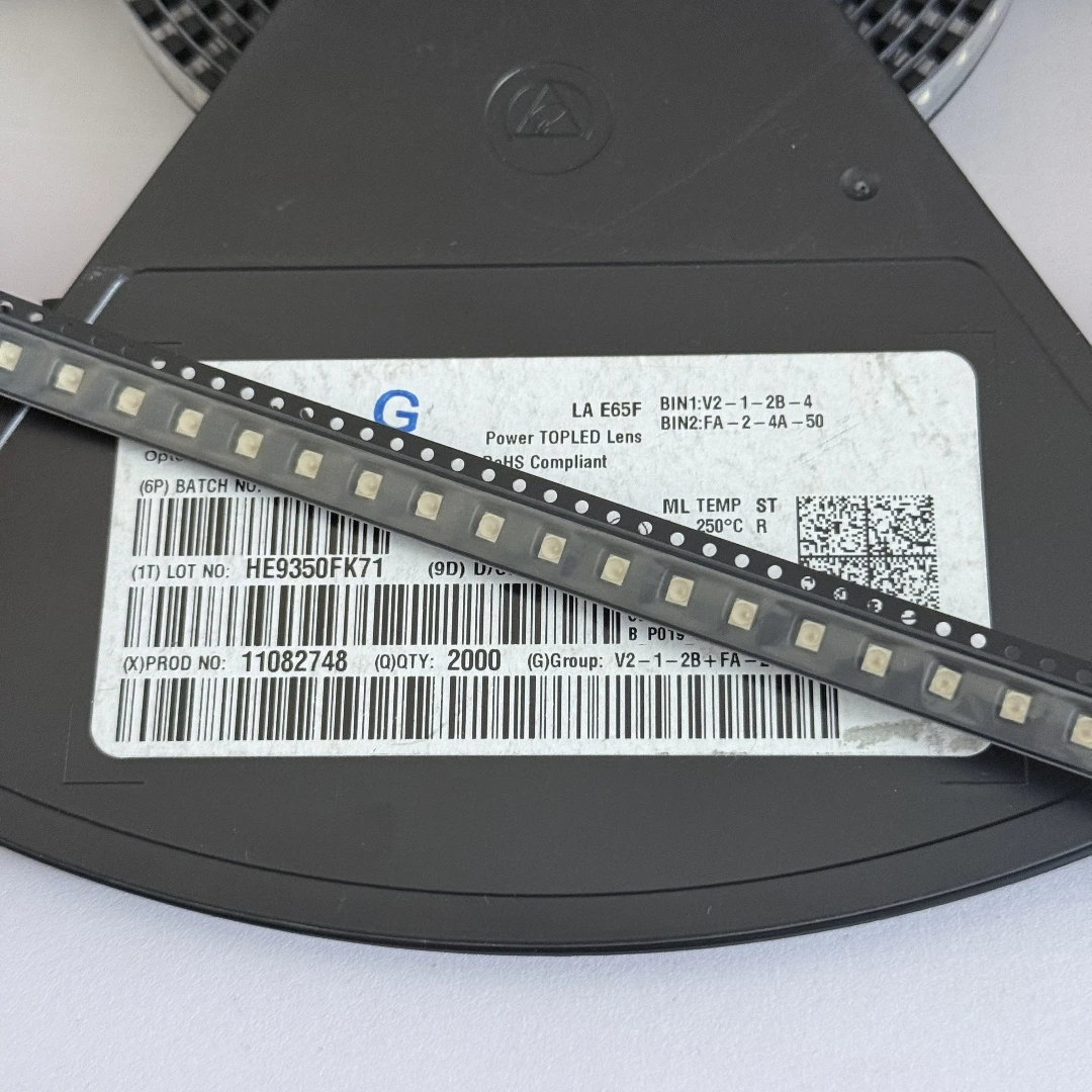 50PCS LAE65F LYE65F LSE65F 3528 SMD LED WITH LENS PLCC-4 COMMON CATHODE 50mA 60 degrees beam angle LA LS LY E65F
