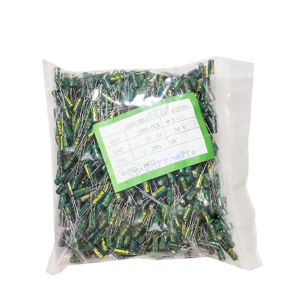 50-1000pcs 10V 16V 25V 35V 50V 400V High Frequency Low ESR Aluminum Capacitor 100UF 220UF 330UF 470UF 680UF 1000UF 2200UF 3300UF