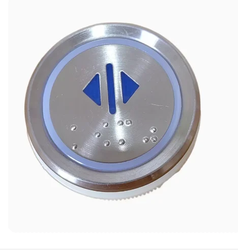 10PCS AN306 DC24V Elevator Button with Braille G20090808H01 Bule Light Lift Accessory A3N52401 A4J52400 A4N52401 190624