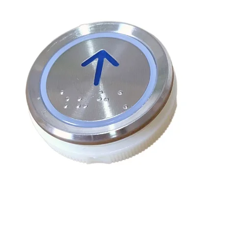 10PCS AN306 DC24V Elevator Button with Braille G20090808H01 Bule Light Lift Accessory A3N52401 A4J52400 A4N52401 190624