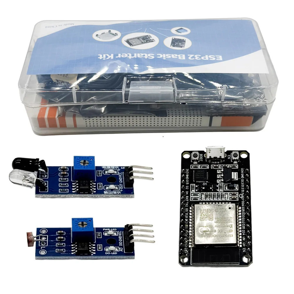 ESP32 Module Kit Starter ESP-32S WIFI Development Board with Relay Display Sensor - Ideal for Electronics Projects