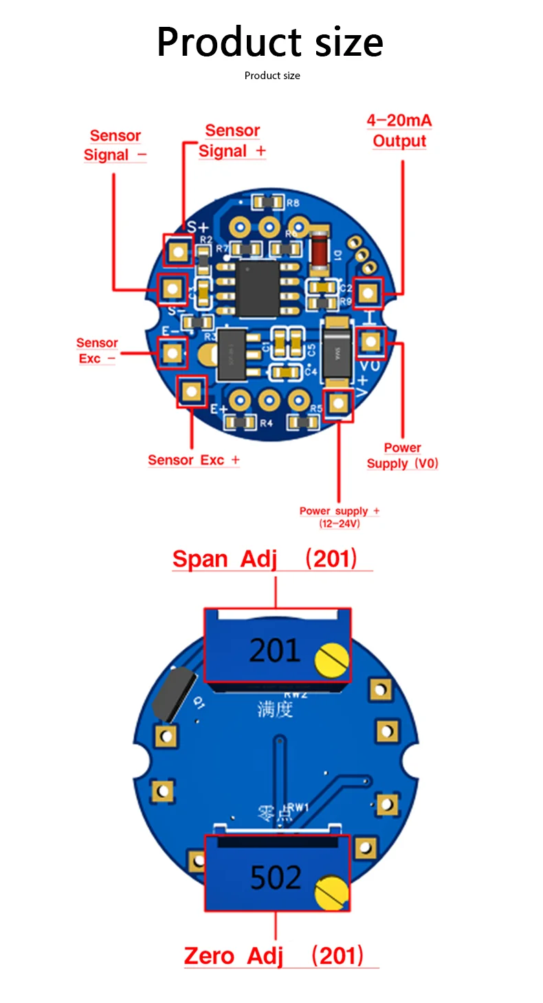 High Precision Load Cell with RS485 Modbus RTU Transmitter Module Weight Sensor 4-20mA 0-10V Analog Signal Amplifier