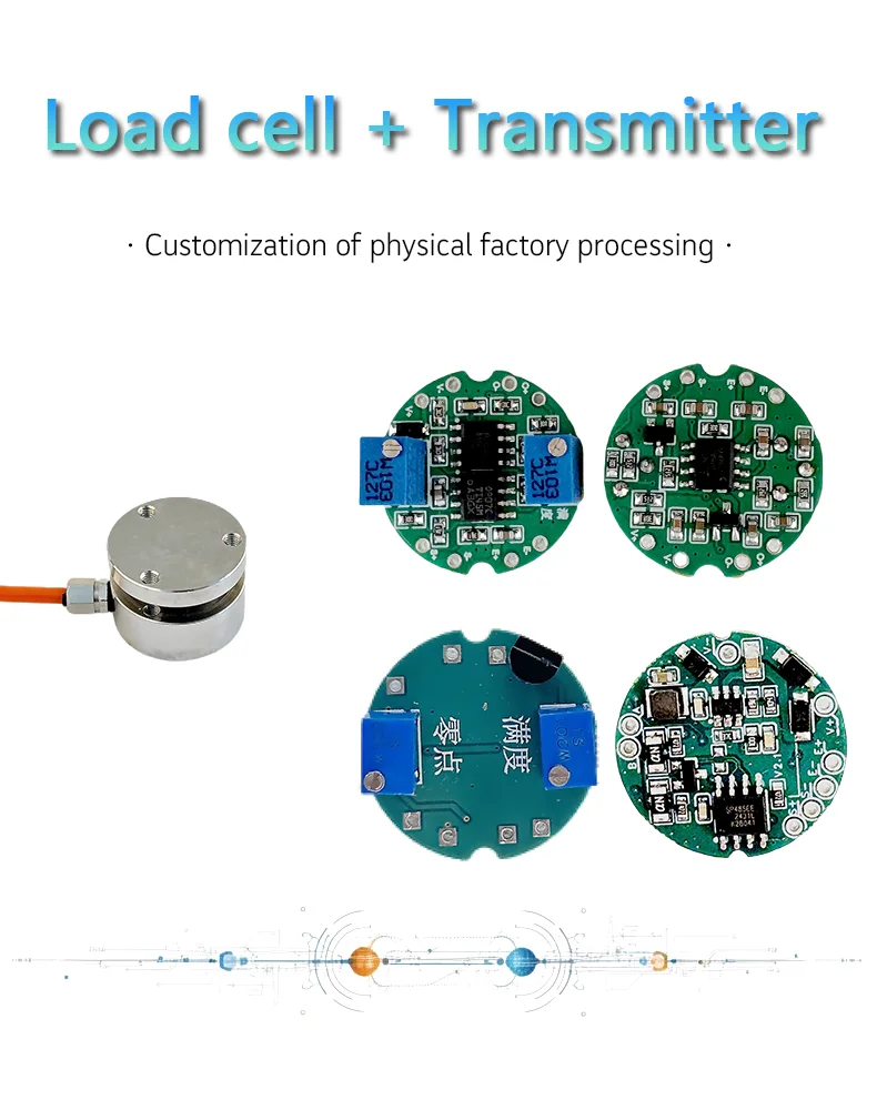 High Precision Load Cell with RS485 Modbus RTU Transmitter Module Weight Sensor 4-20mA 0-10V Analog Signal Amplifier