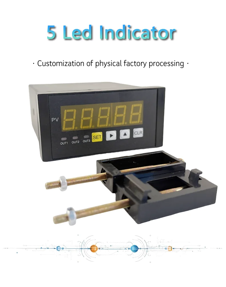 Universal Load Cell Display Meter for Force Pins & Pressure Sensors 5-Digit Red LED Force Indicator Controller