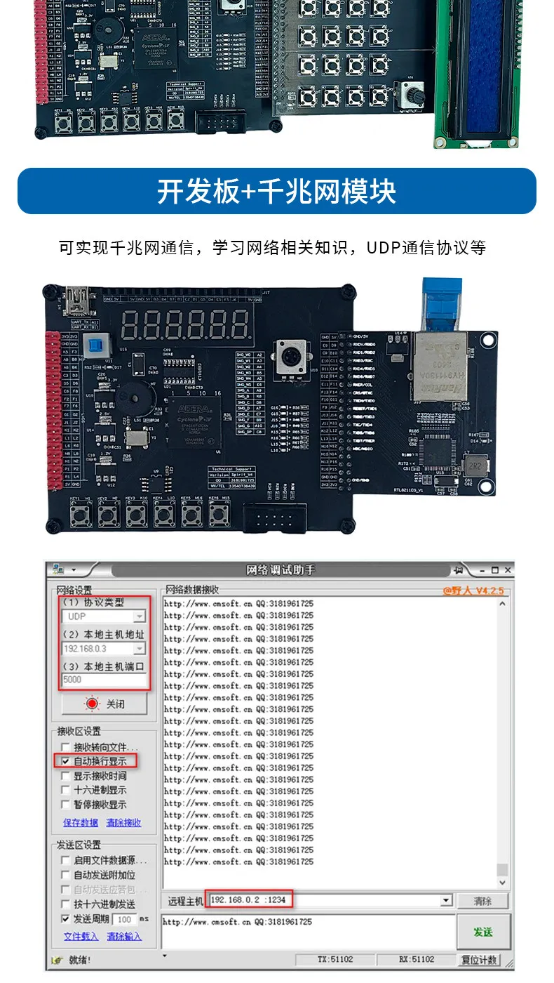 Altera Cyclone IV EP4CE6 FPGA Development Board – Core Board for Electronic Design Minimal System Board