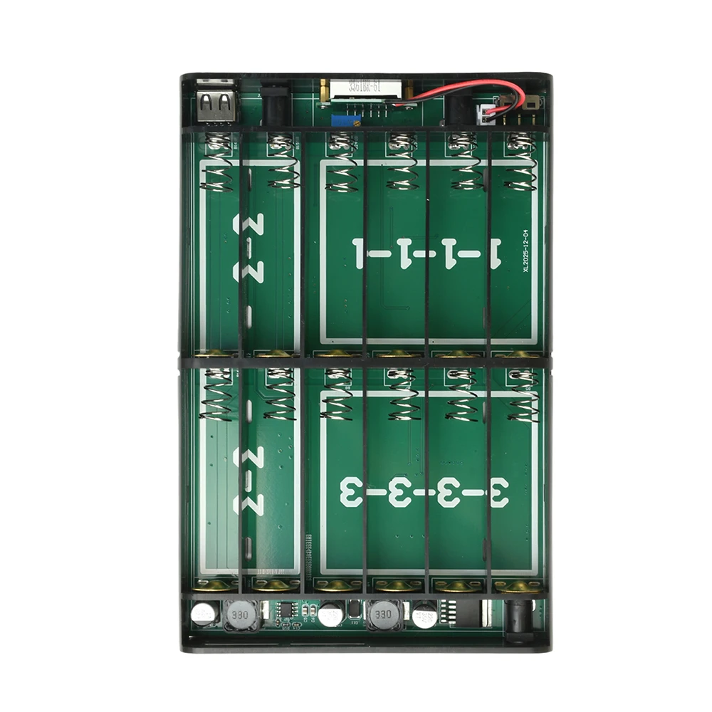 DC UPS 12x18650 Battery Power Supply Box DIY Power Bank Kit 5V 9V 12V Output Optical Modem Router Uninterruptible Power Supply