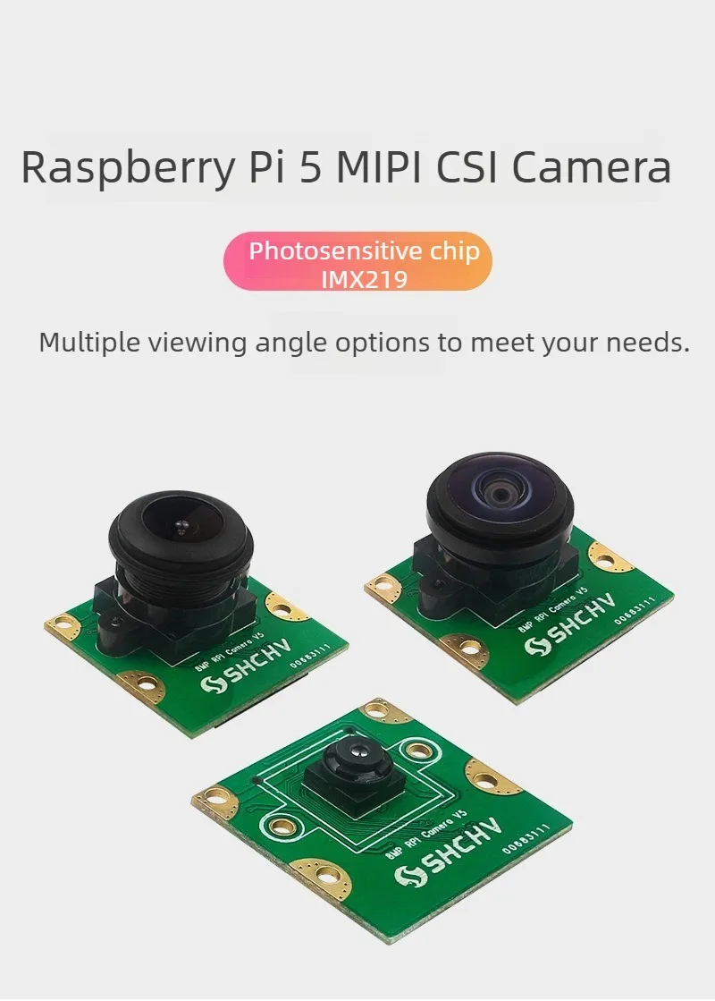 Raspberry Pi 5 8MP Camera Module MIPI CSI Interface IMX219 Sensor Board