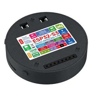 Waveshare ESP32-S3 1.75inch AMOLED Round Touch Display Development Board, 32-bit LX7 Dual-core Processor, 466×466 Pixels, QSPI I