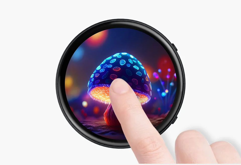 Waveshare ESP32-S3 1.75inch AMOLED Round Touch Display Development Board, 32-bit LX7 Dual-core Processor, 466×466 Pixels, QSPI I