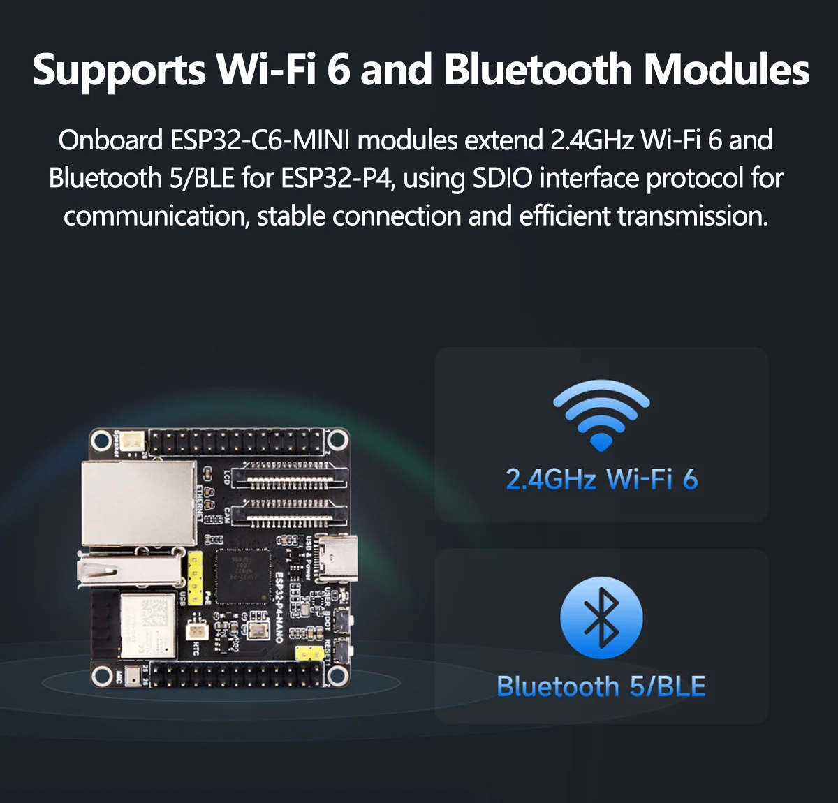 Waveshare ESP32-P4-NANO Development Board Based On ESP32-P4 Chip With RISC-V Dual-core And Single-Core