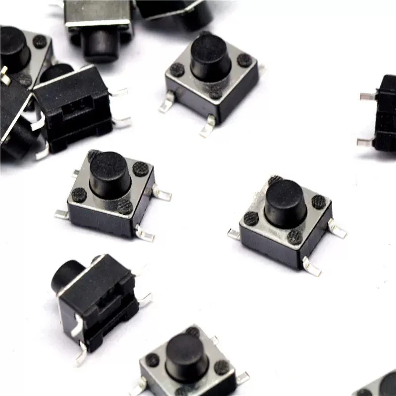 620pcs 32 Values Tactile Push Button Switch SMD Micro Momentary Tact Switch Assortment Kit for Car Remote Control with Box