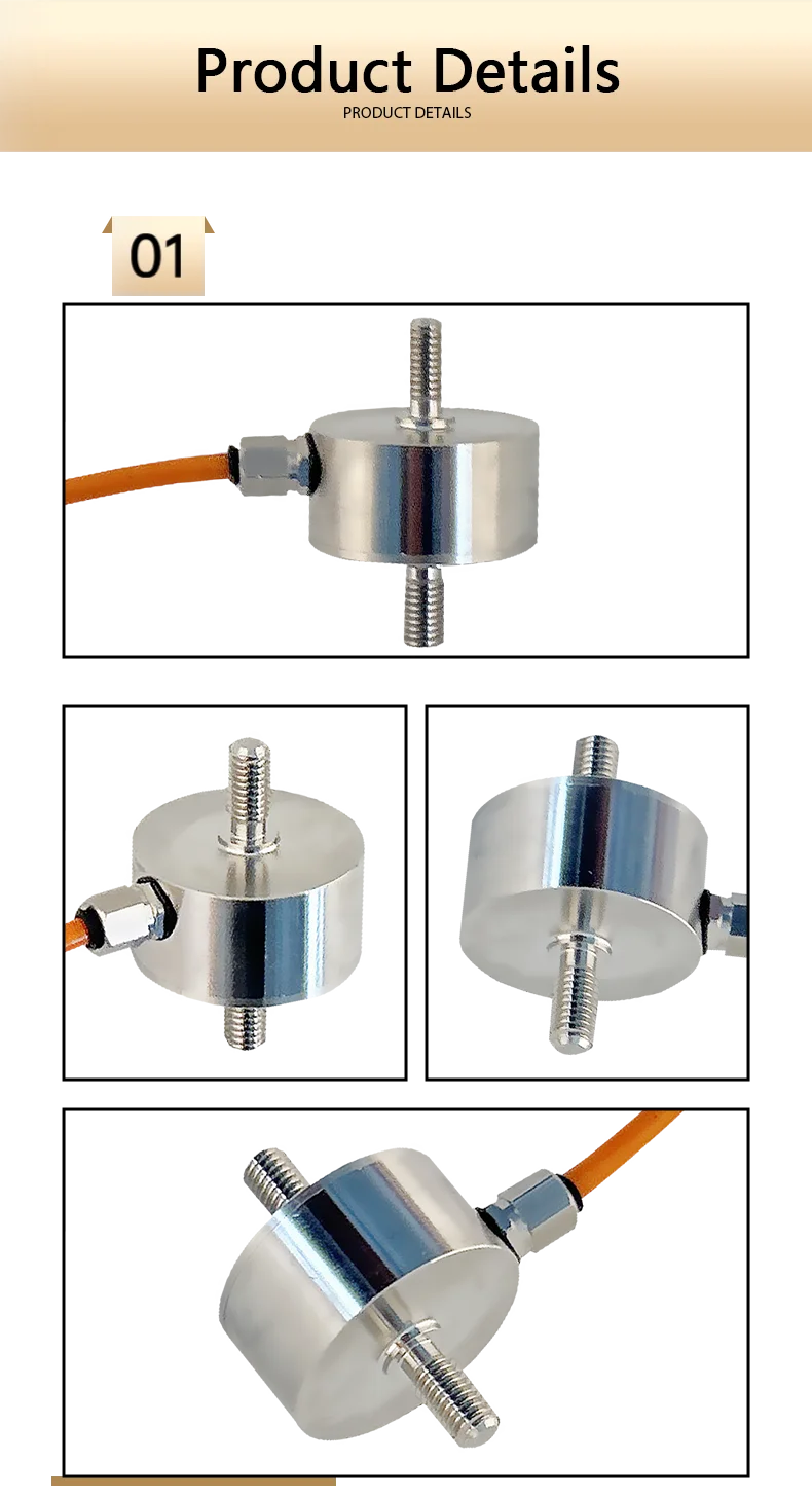 BENGBUZZYQ Tension Rod Load Cell 0-5000KG Stainless Steel High Precision Force Sensor for Automation Industrial Weighing Robotic