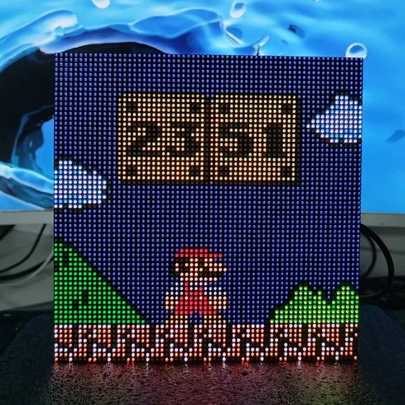 ESP32 WiFi Automatic Calibration Steam Punk Pixel Clock Esports Room Desktop Gift