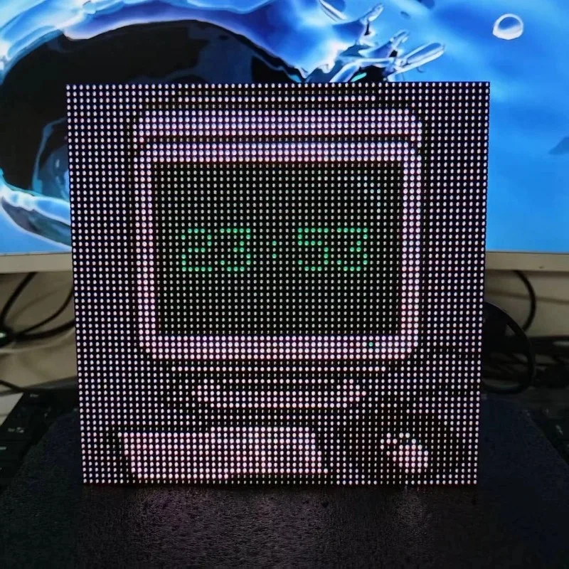 ESP32 WiFi Automatic Calibration Steam Punk Pixel Clock Esports Room Desktop Gift