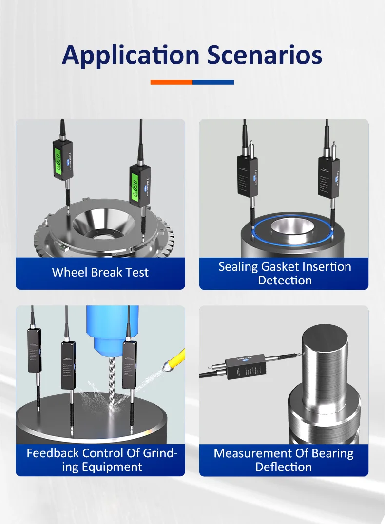 FUWEI FJC03 RS485 High-Resolution Grating Micrometer for Industrial Applications 1μm High-Precision Contact Displacement Sensor