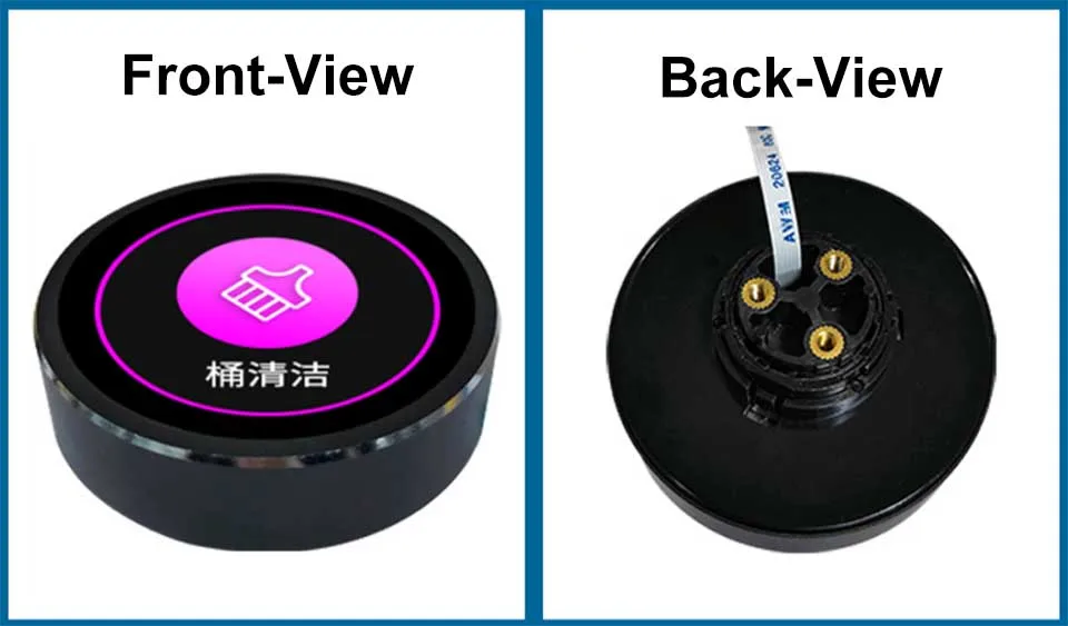 1.28 Inch 240*240 Round Circular Rotary Knob IPS Serial UART UI LCD Module Panel Display Screen Switch Key for 2nd Development