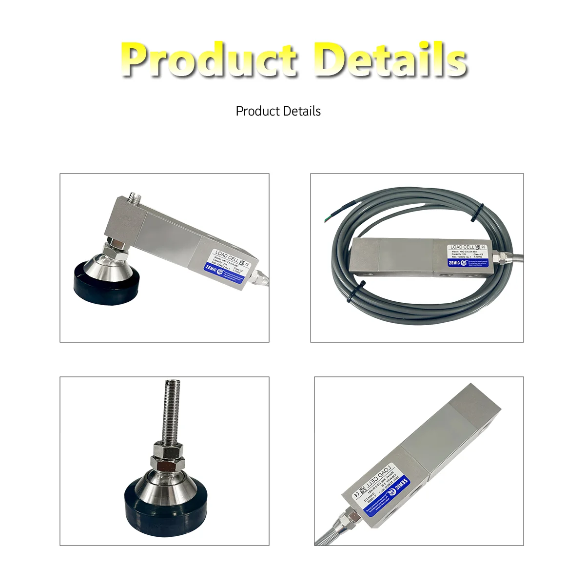H8C Weight Sensor Shear Beam Load Cell 500kg-10Ton 2mV/V 5-12VDC for Industrial Weighing Systems Cell for Tank Hopper Platform