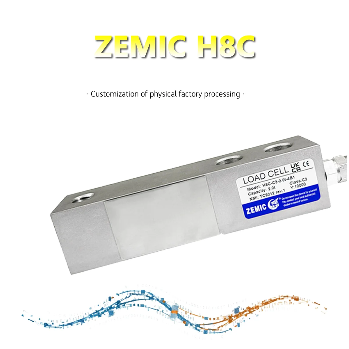 H8C Weight Sensor Shear Beam Load Cell 500kg-10Ton 2mV/V 5-12VDC for Industrial Weighing Systems Cell for Tank Hopper Platform