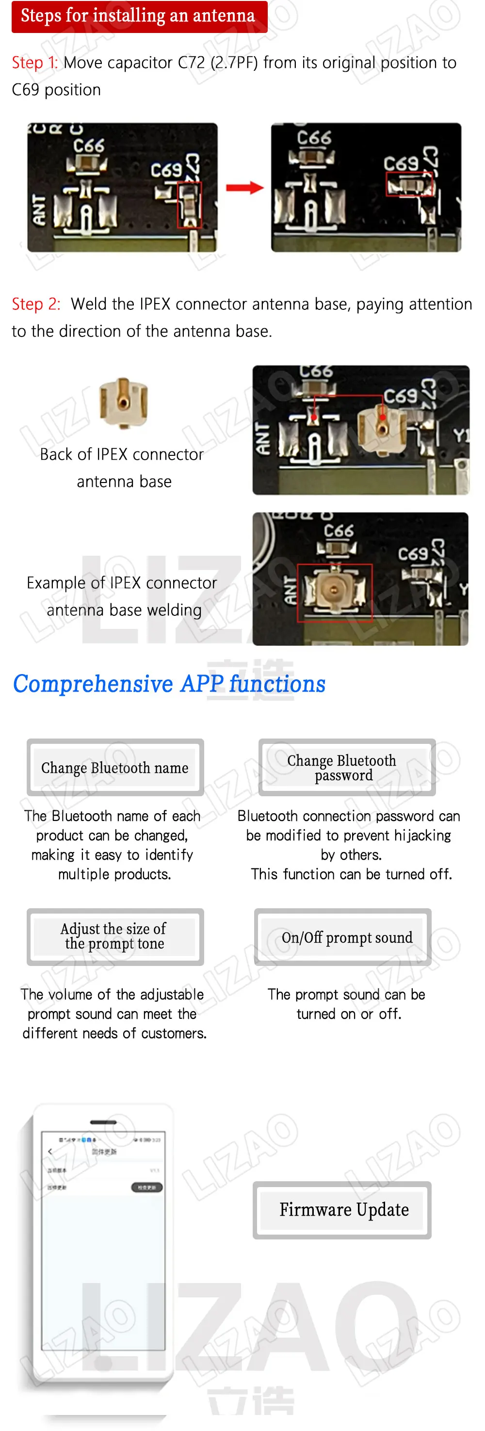 ZK-3002 TPA3255 Bluetooth 5.3 Digital Amplifier Board 300W×2 Dual Channel Audio Power Amp Module