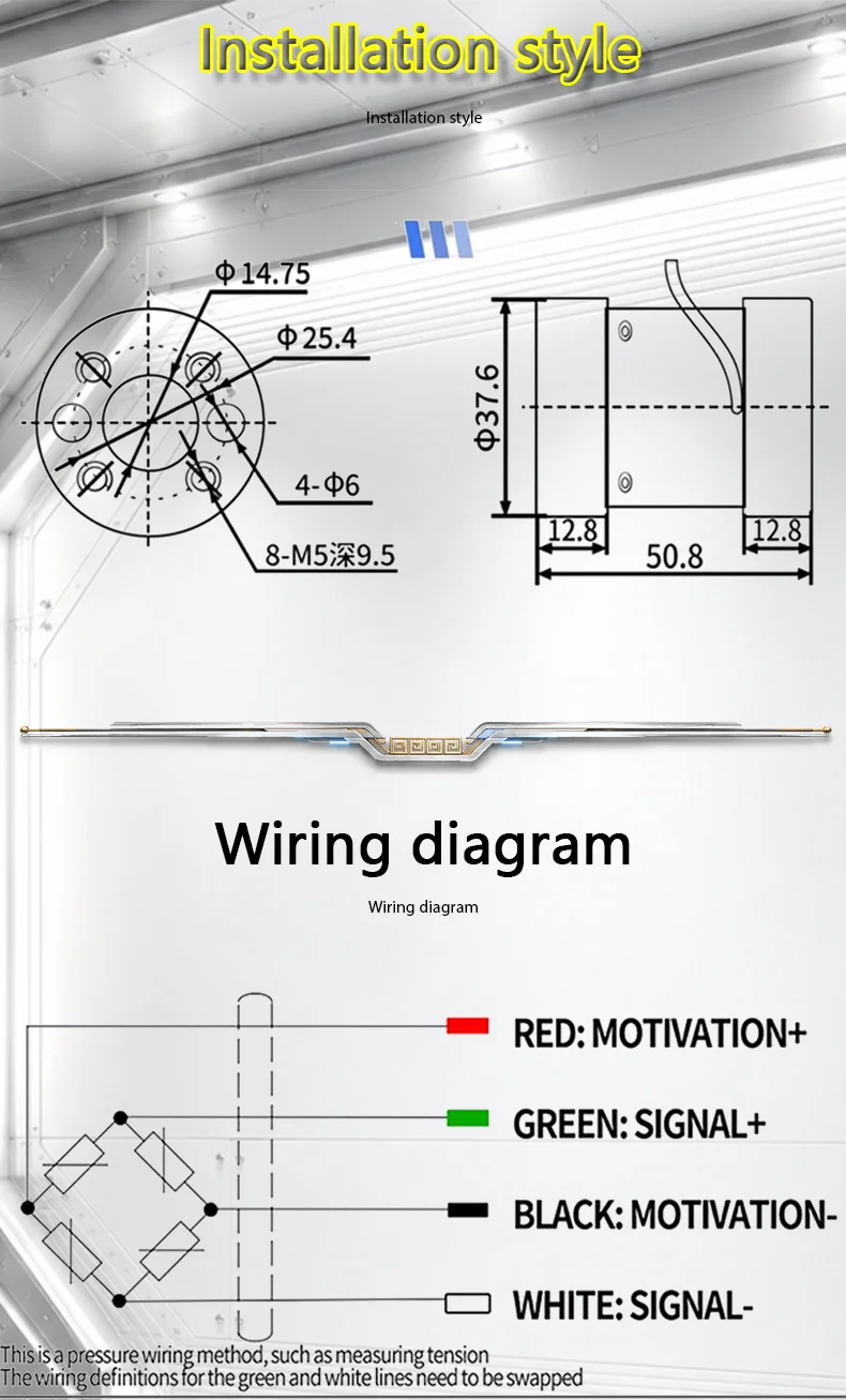 2.0mV/V Static Torque Sensor 0-50/100/150N.m Aluminum/Alloy Steel Torque Gauge for Industrial Torque Monitoring