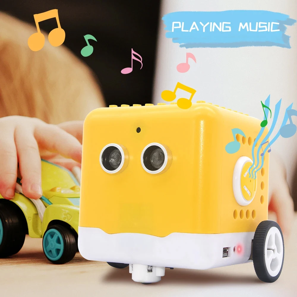 Kidsbits Programmable Robot Kit Coding Robot +28 Projects Tutorials For Arduino Graphical Programming KIDS DIY STEM Educational