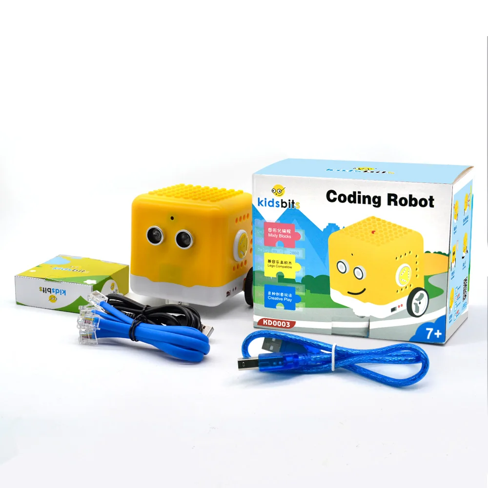 Kidsbits Programmable Robot Kit Coding Robot +28 Projects Tutorials For Arduino Graphical Programming KIDS DIY STEM Educational