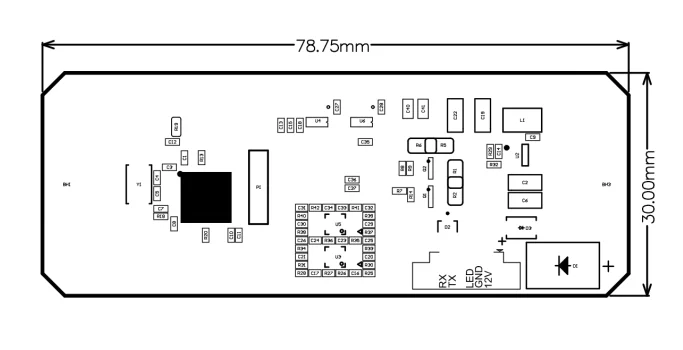 24GHz Radar Human Body Sensing Sensor Module, 200m Ir Sensor High-sensitivity Motion Sensor With TTL
