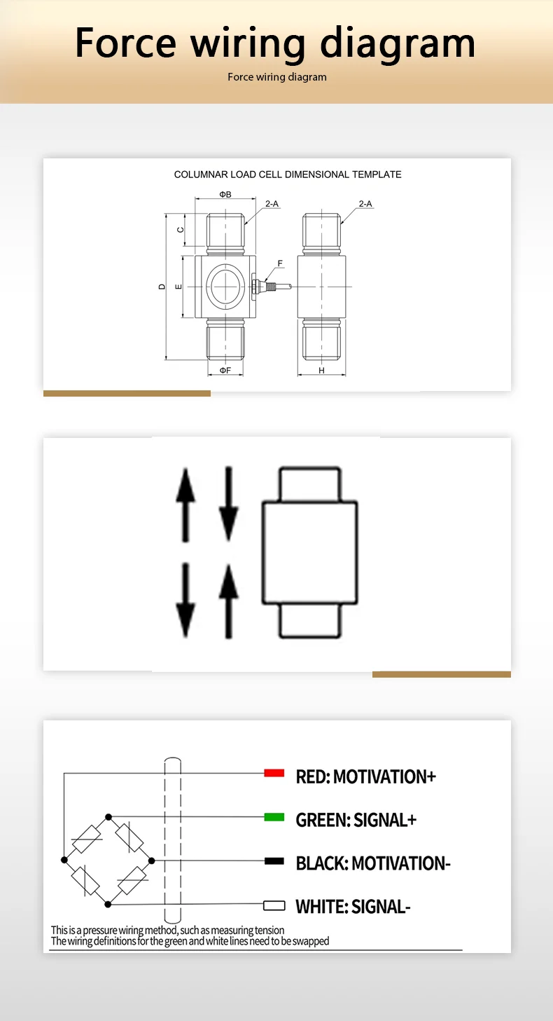 Industrial Column Weight Sensor Load Cell 3T 15T 30T 50T Alloy Steel Tension Compression Load Cell High Sensitivity 2.0mV/V