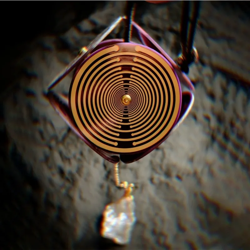 MWO Multi-Dimensional Polarizing Disk Pendant for Yoga Meditation Space Energy Protection Jewelry Accessory