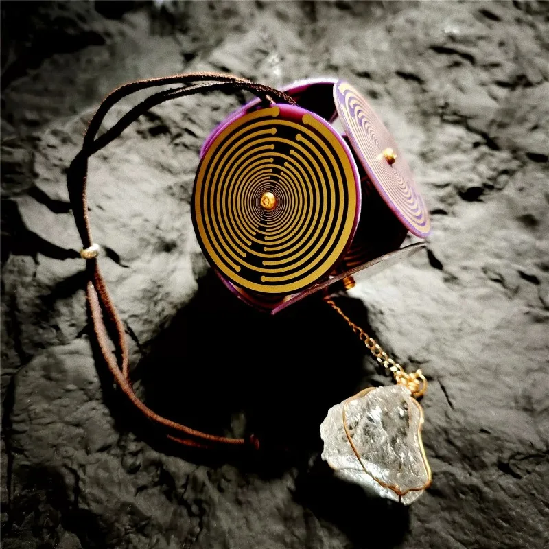 MWO Multi-Dimensional Polarizing Disk Pendant for Yoga Meditation Space Energy Protection Jewelry Accessory