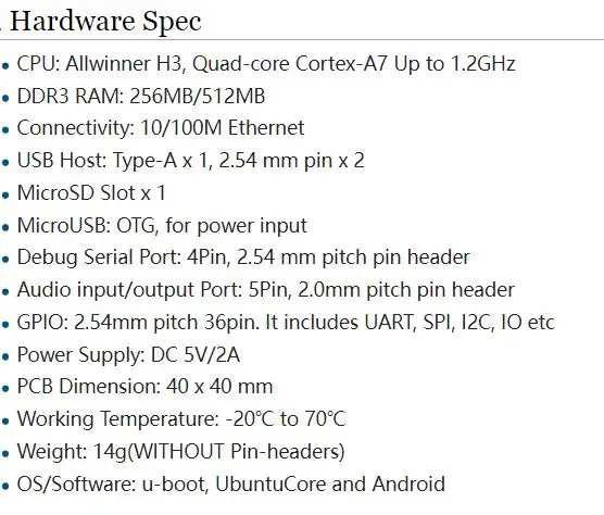 NanoPi Neo V1.4 LTS 512Mb DDR RAM Allwinner H3 Quad Cortex-A7 Up to 1.2GHz, OpenWRT, Support Ubuntu Linux Armbian DietPi Kali