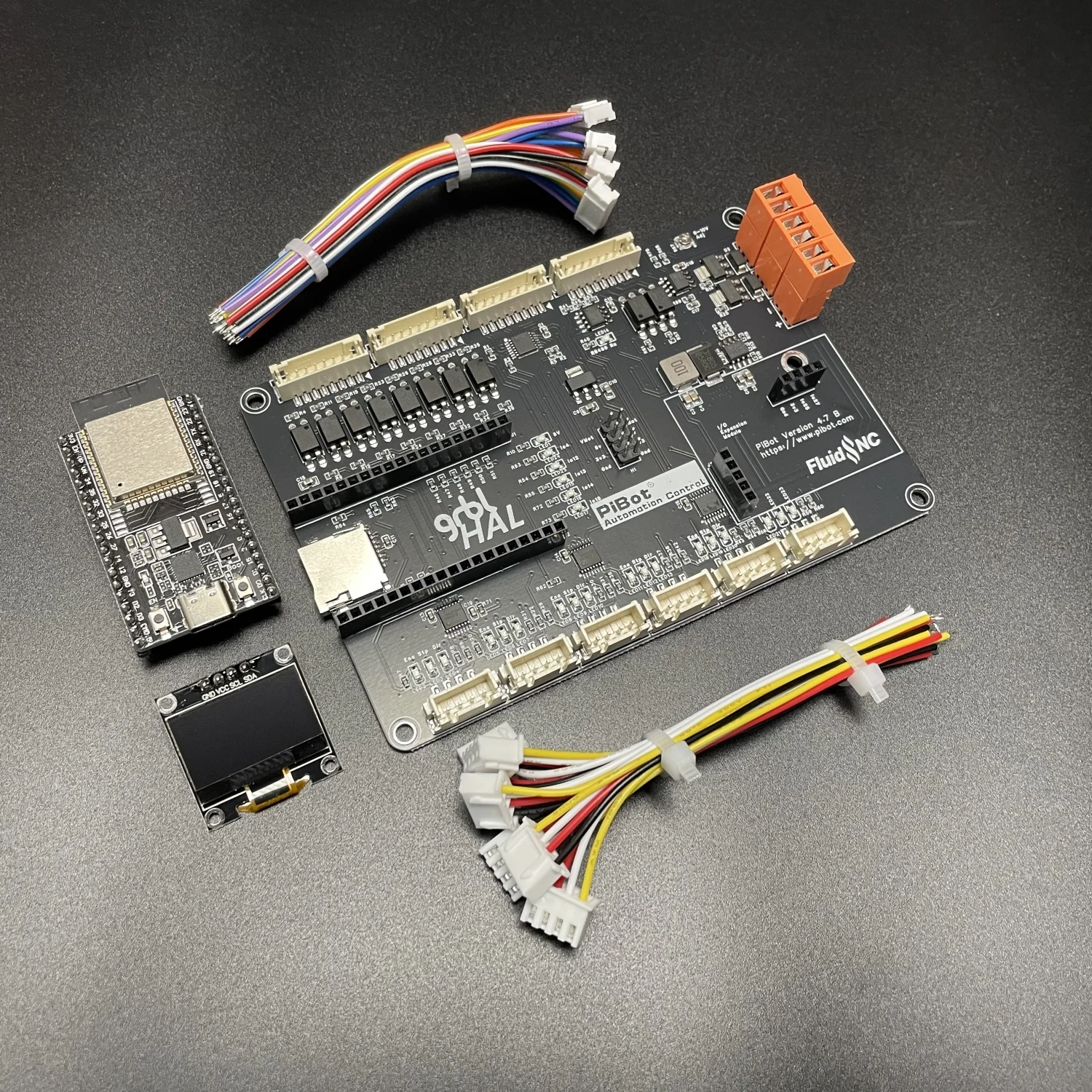 PiBot FluidNC GRBL Laser CNC Controller V4.7 B (Only the 4.7B Shield Board)
