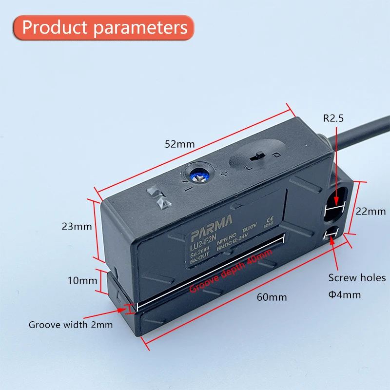 Labeling Machine Label Sensor Detects Transparent Non-Transparent Label Electric Eye Detection Sensor LU2-F2N
