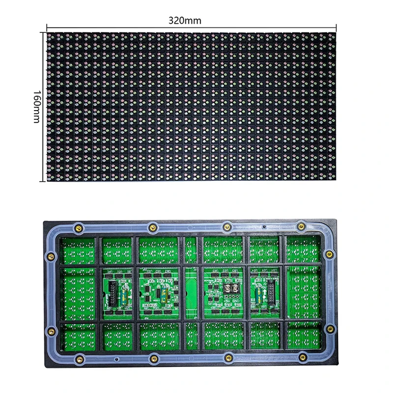 P10 DIP RGB Outdoor Waterproof High Brightness LED Traffic Light IP65 320*160mm Display Screen 32x16 Pixels