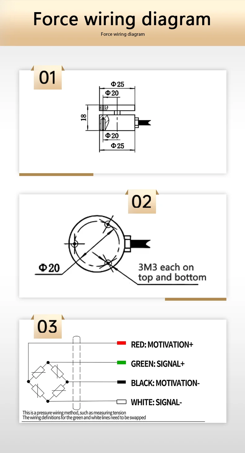 Load Cell Sensor Planar Diaphragm Weight Sensor Electronic Scale 10KG 20KG 50KG 100KG 200KG for Education Science Technology