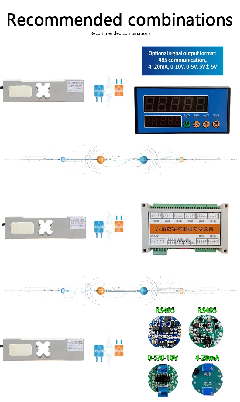 ZEMIC L6E3 Weighing Load Sensor C3 50kg-300kg Shear Beam for Hopper Scale Platform Scale Industrial Shear Beam Load Cell