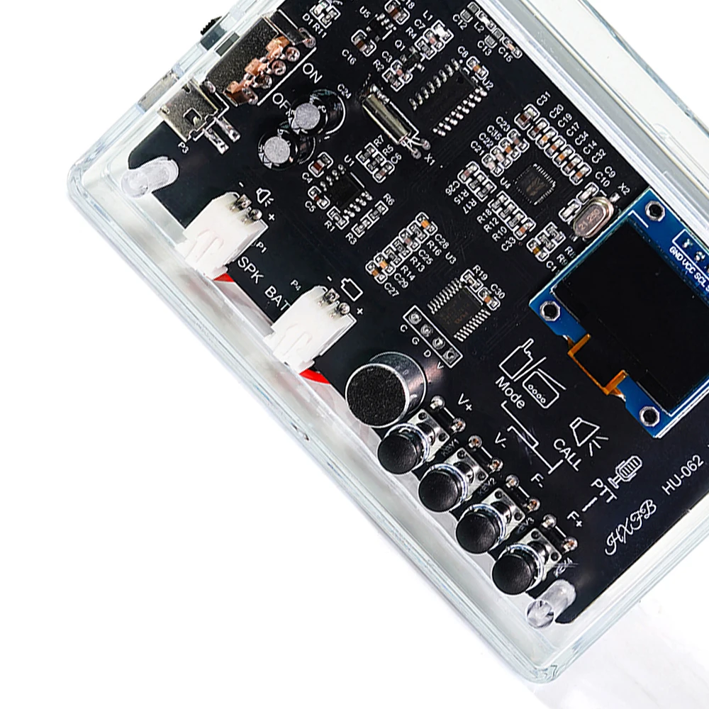 Interphone Radio Electronic DIY Kit Wireless Intercom FM Radio Circuit Board Welding Practice Walkie Talkie DIY Kit Micro USB