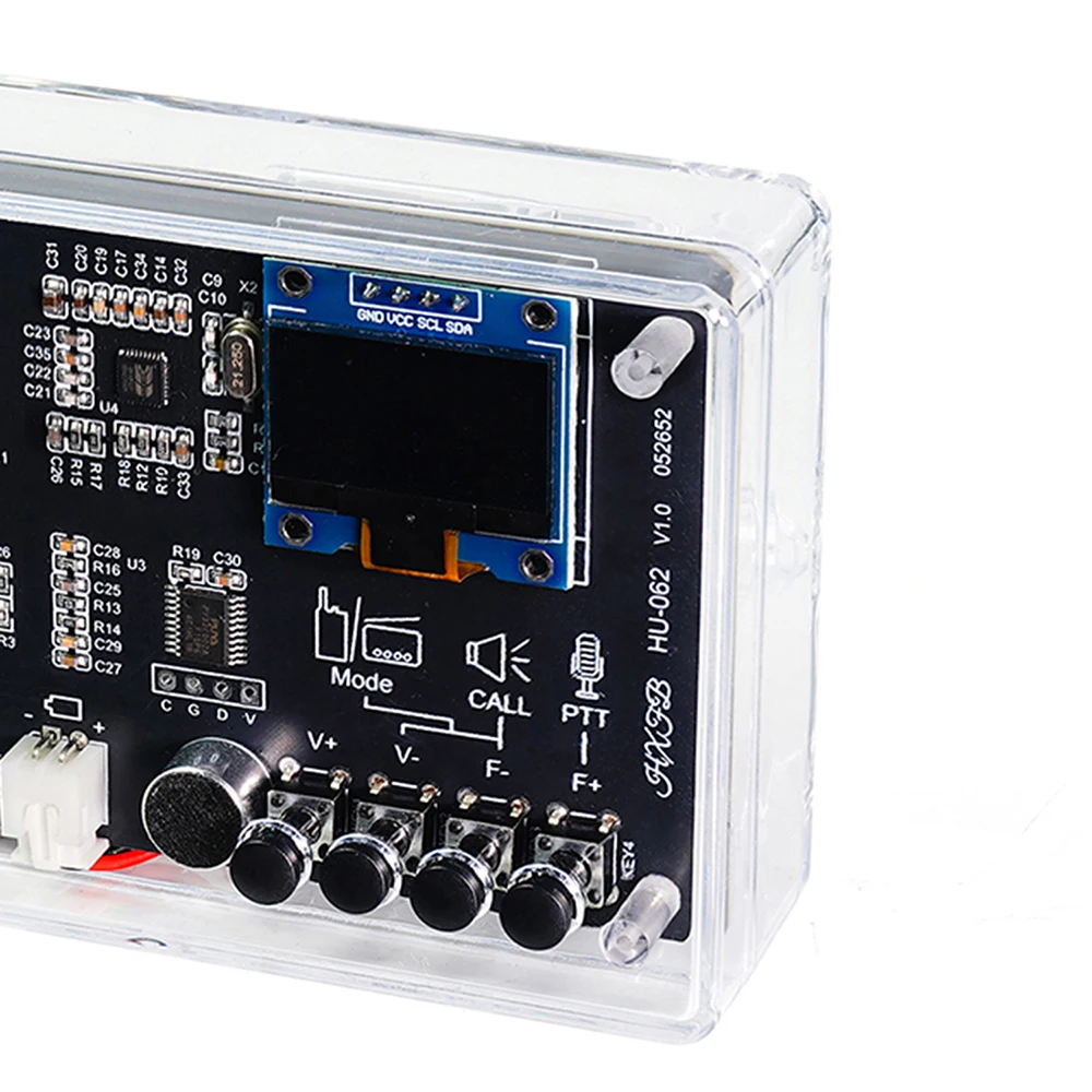 Interphone Radio Electronic DIY Kit Wireless Intercom FM Radio Circuit Board Welding Practice Walkie Talkie DIY Kit Micro USB