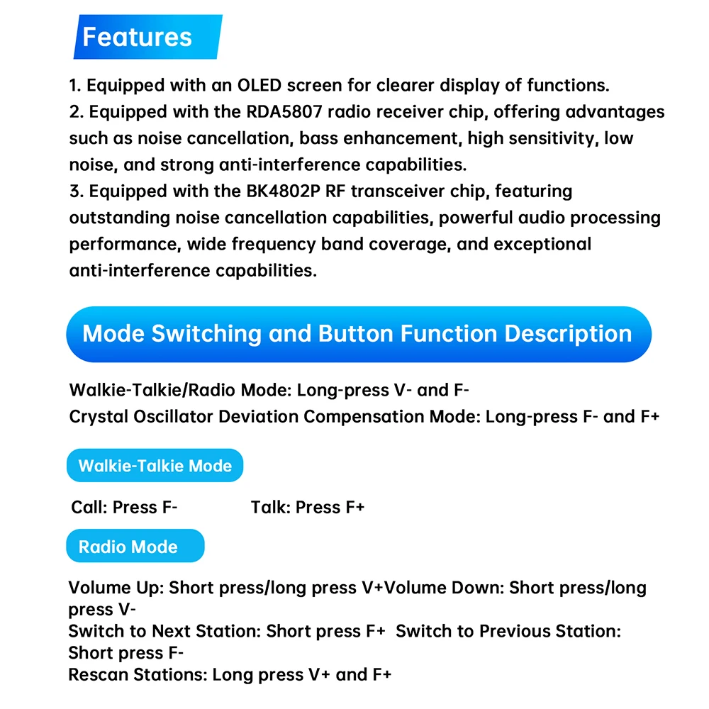 Interphone Radio Electronic DIY Kit Wireless Intercom FM Radio Circuit Board Welding Practice Walkie Talkie DIY Kit Micro USB