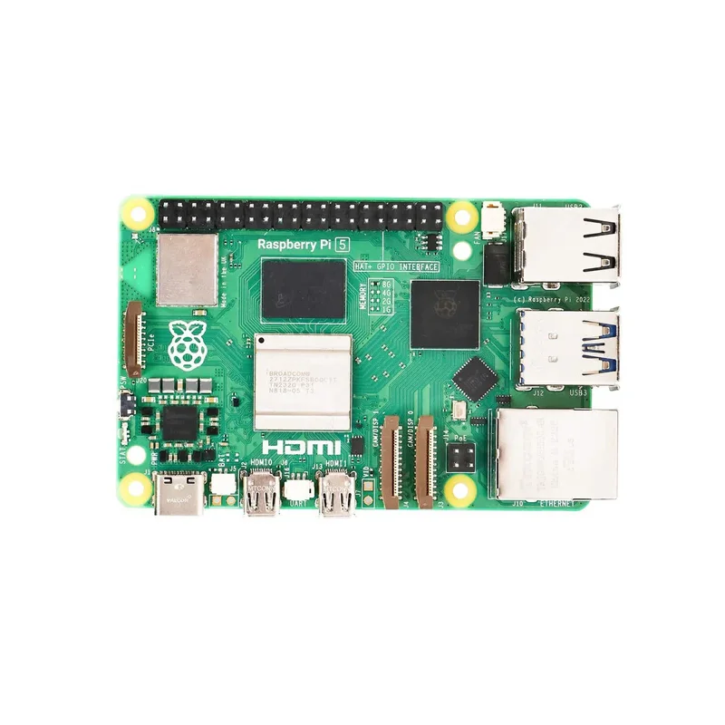 BoMaSOfficial Original Raspberry Pi 5 Single Board Computer 2GB 4GB 8GB 16GB Cortex-A76 Linux PCIe Gigabit Ethernet USB3.0 Pytho