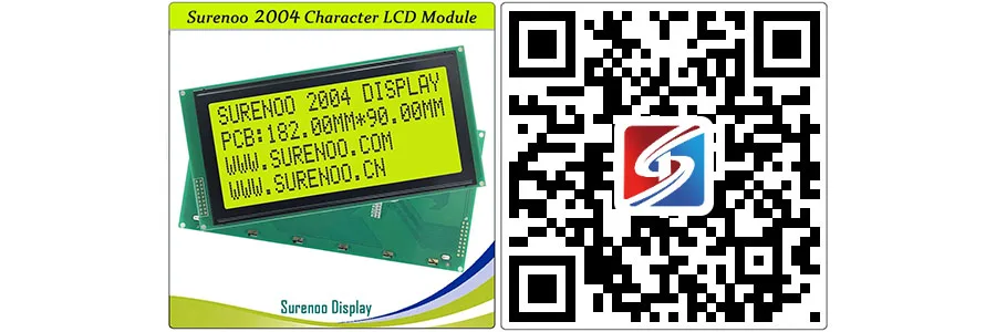Largest 204 20X4 2004 Character LCD Module Display Screen Panel LCM Yellow Green with LED Backlight