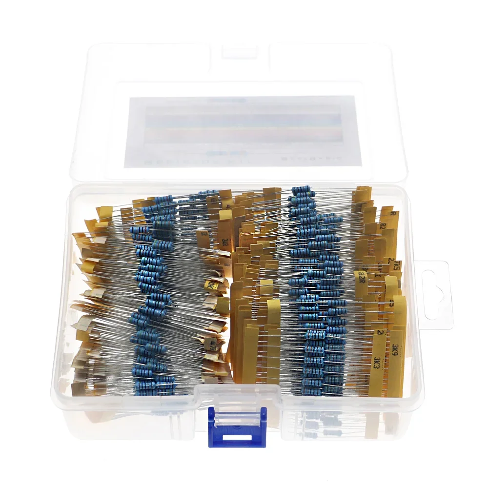 1100Pcs 110Value x 10pcs 0.5W 0.1ohm -10M 1/2W Metal Film Resistors Assortment kit set pack