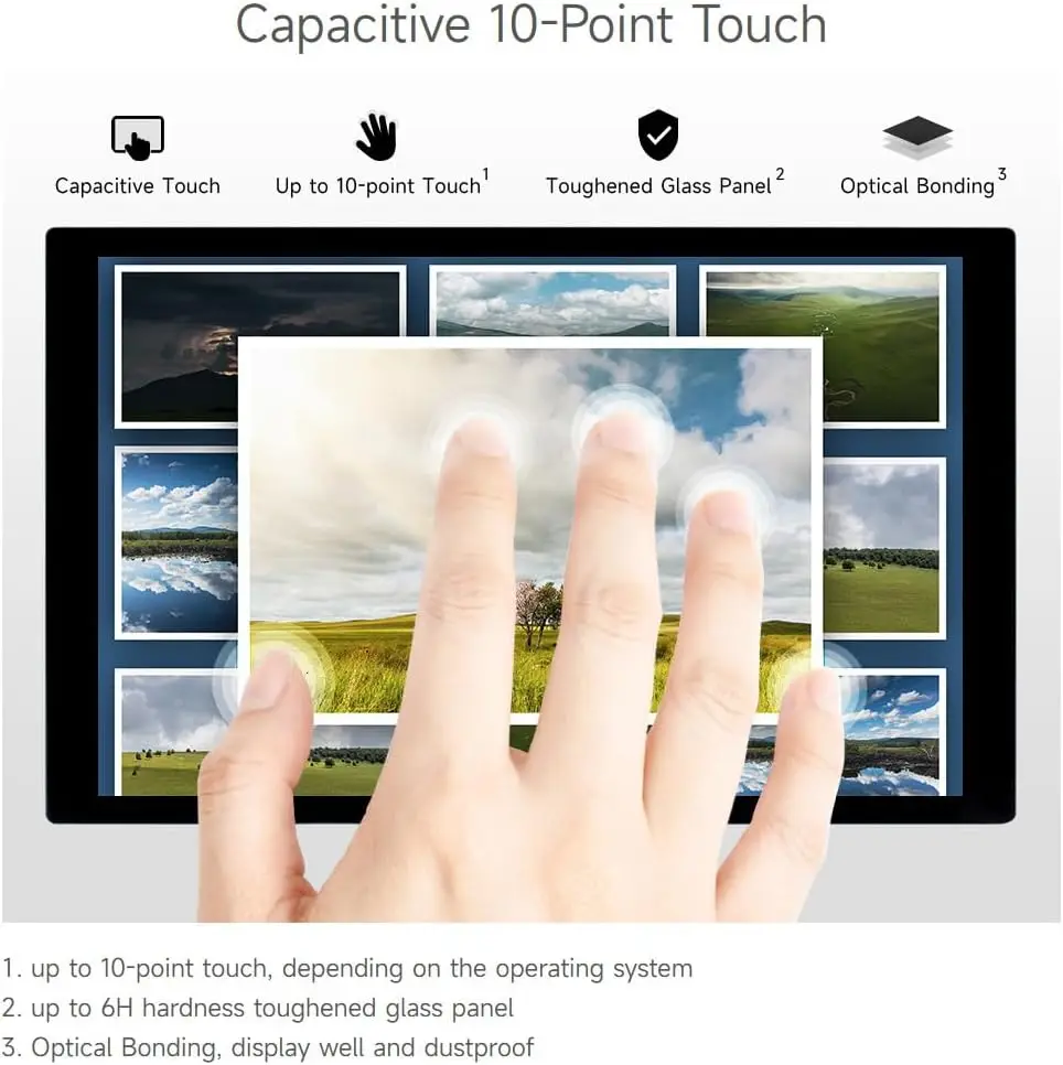 Waveshare 10.1 inch IPS Capacitive Touchscreen DSI Display 1280x800 Pixel 10-point Touch for Raspberry Pi 5/4B/3B+/3A+, CM3/3+/4